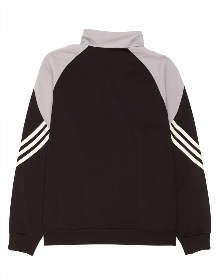 Jachetă de trening pentru băieți Adidas 13-14 ani XL poliester color bloc negru