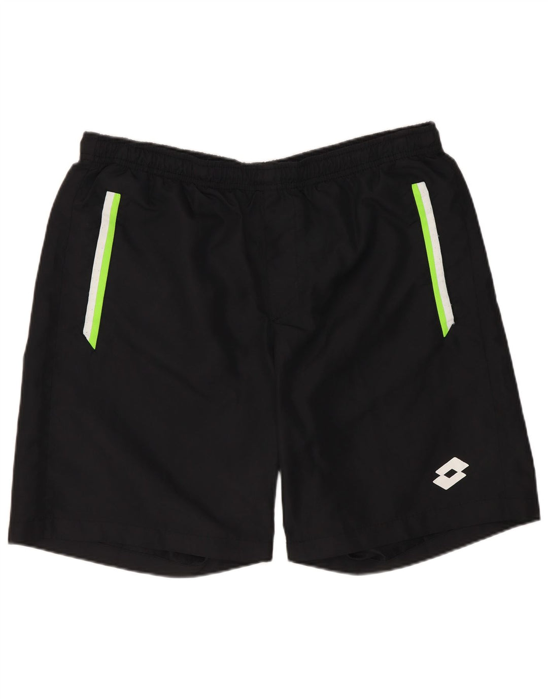 Pantaloni scurți sport Lotto pentru bărbați, mari, negru, poliester