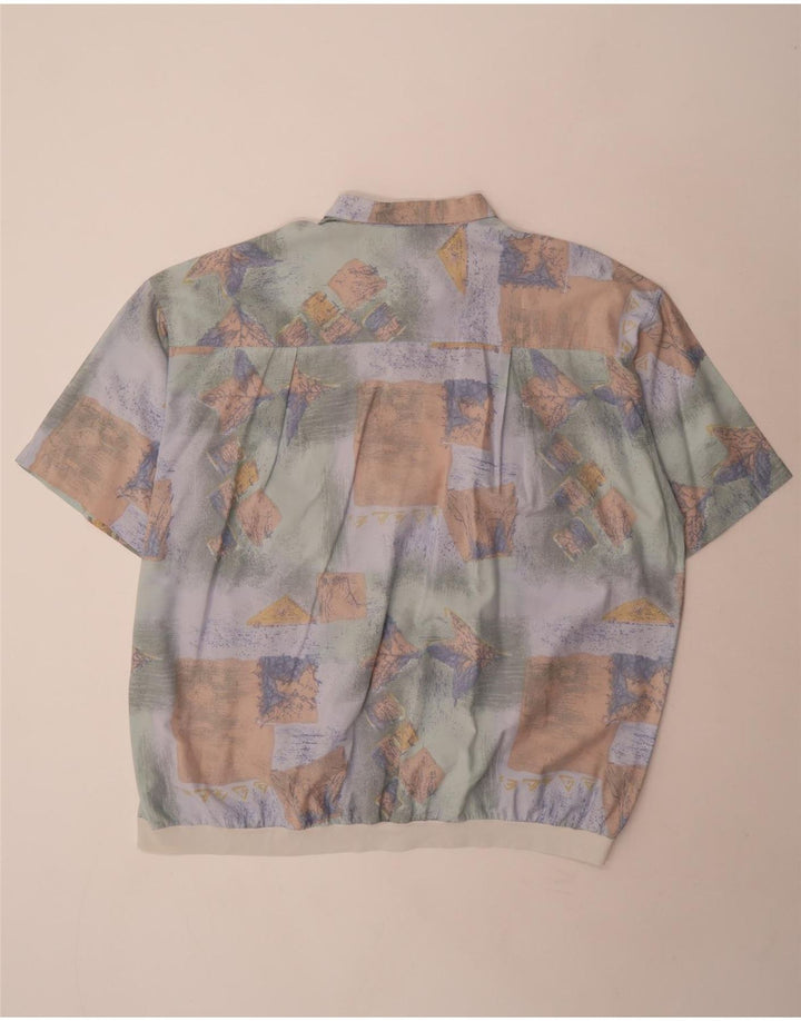 Cămașă cu mânecă scurtă pentru bărbați Canda, cu model abstract, 3XL, multicolor