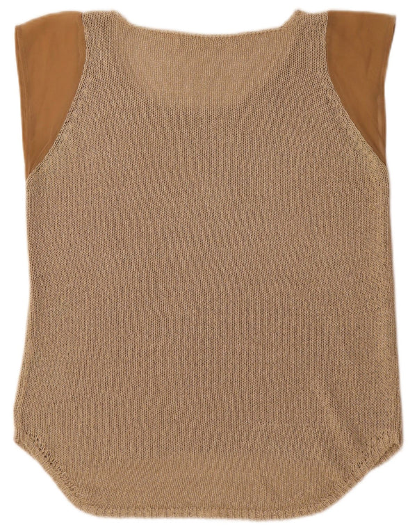 Bluză din tricot pentru femei Zara UK 16, mare, bej, acrilic