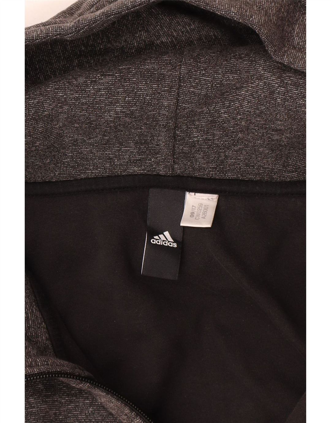 Pulover Adidas pentru bărbați, cu fermoar, 2XL, gri