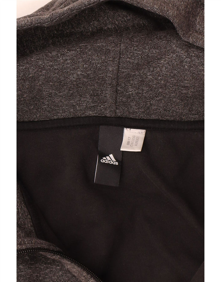 Pulover Adidas pentru bărbați, cu fermoar, 2XL, gri