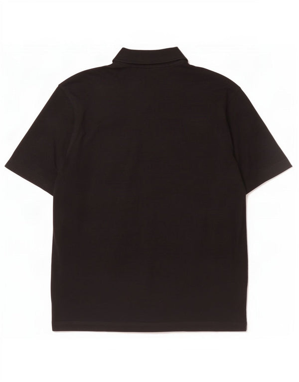 Cămașă polo Paul & Shark pentru iahting pentru bărbați, bumbac negru XL