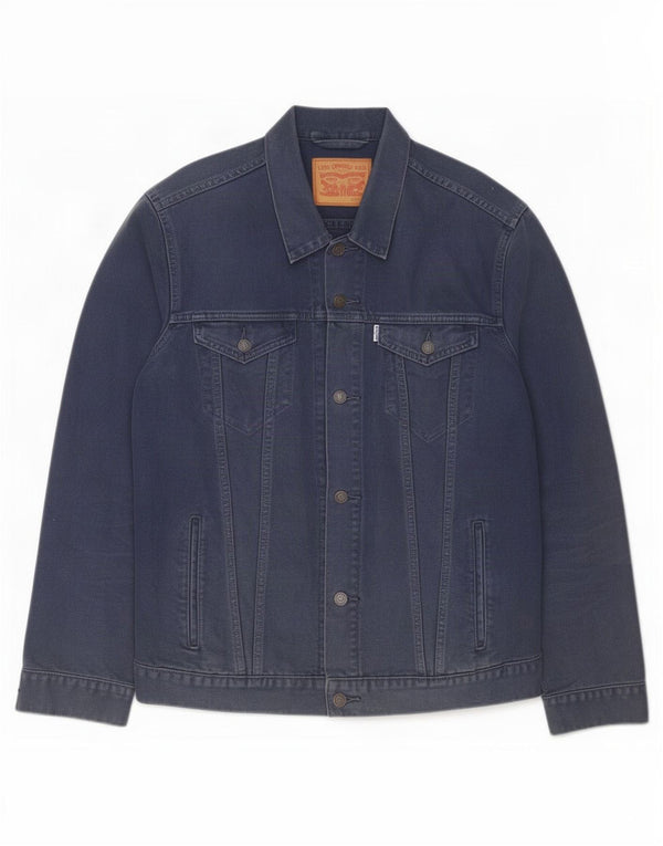 Jachetă de blugi pentru bărbați Levi's UK 42 XL bumbac bleumarin