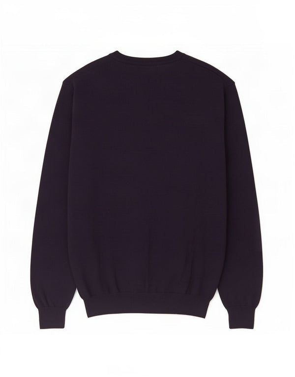 Gant Mens V-Neck Jumper Sweater XL Navy Blue Cotton