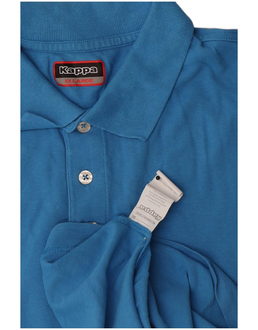 Cămașă polo pentru bărbați Kappa 2XL, bumbac albastru