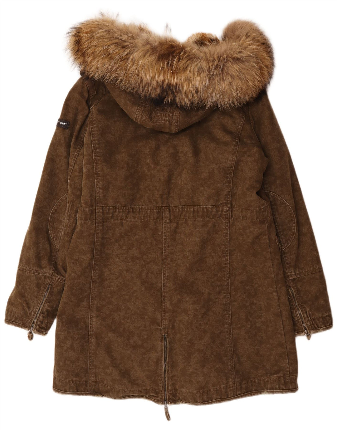 Jachetă parka cu glugă pentru femei Frieda & Freddies EU 40 Bumbac kaki mediu