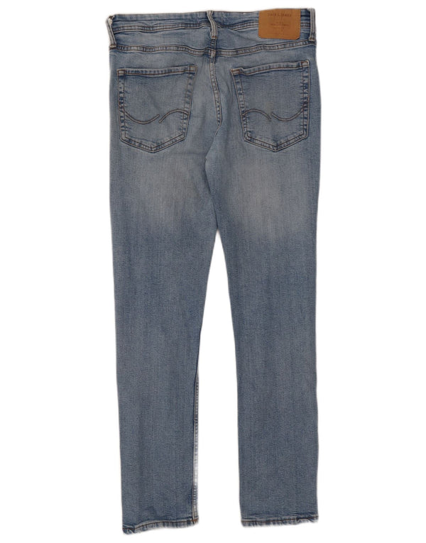 Blugi Jack & Jones GLENN Slim pentru bărbați W32 L30 bumbac albastru