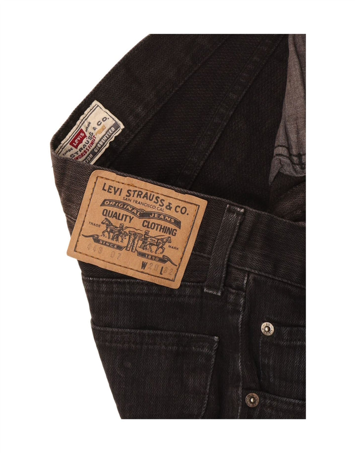 Blugi conici pentru bărbați Levi's W29 L32 negri