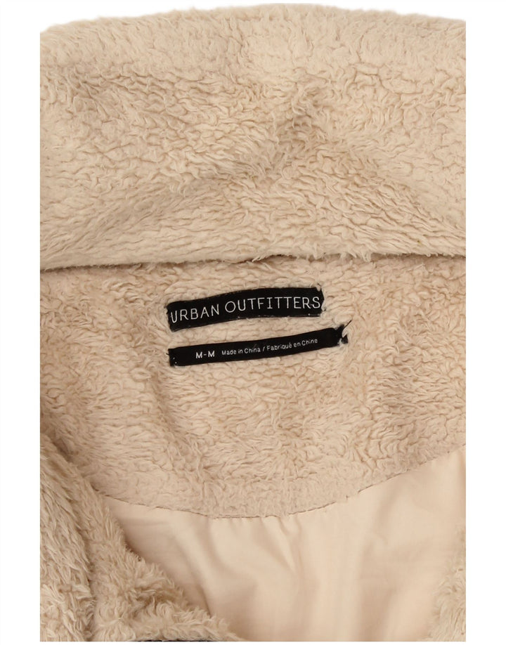 Jachetă din lână căptușită supradimensionată pentru femei Urban Outfitters UK 14 Bej mediu