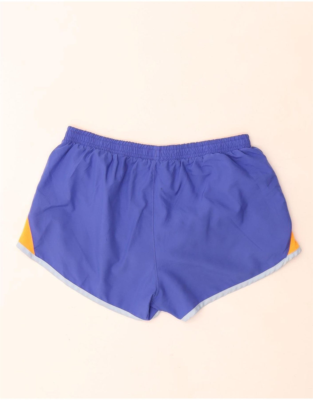 Pantaloni scurți sport Nike pentru femei UK 14, albastru mediu, poliester color bloc
