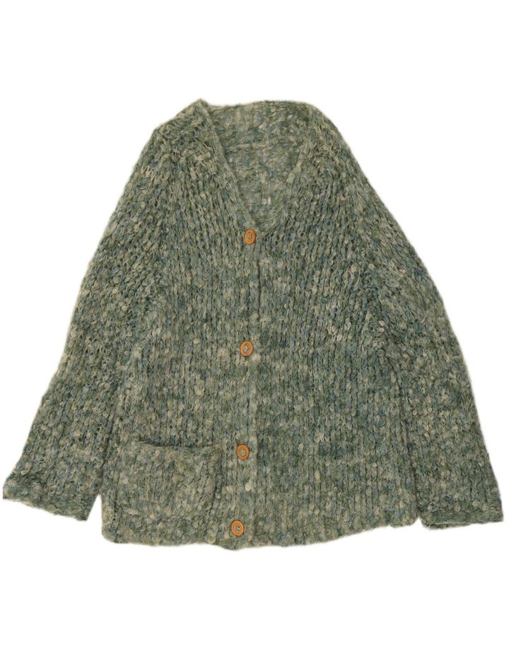 Pulover cardigan cu paragate VINTAGE pentru femei UK 18 XL verde