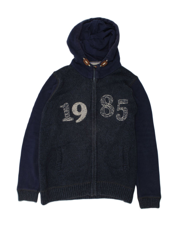 MASSIMO DUTTI Boys Zip Hoodie Sweater 13-14 Years Navy Blue | Vintage Massimo Dutti | Thrift | Second-Hand Massimo Dutti | Used Clothing | Messina Hembry 