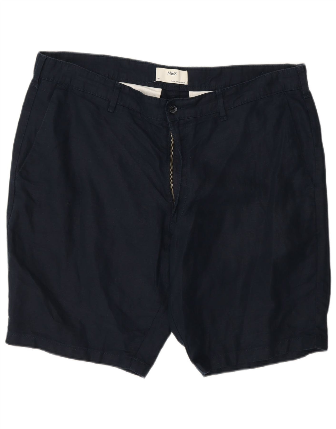 Pantaloni scurți chino pentru bărbați Marks & Spencer W38 XL, bumbac bleumarin