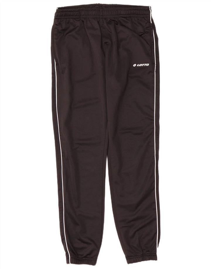 Pantaloni de trening pentru bărbați Lotto Pantaloni de jogging Mari Poliester negru