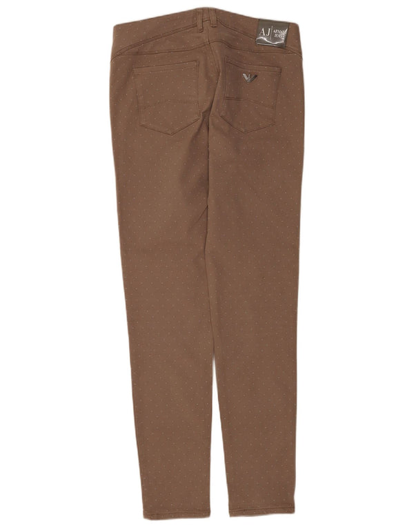 Blugi skinny pentru femei Armani W28 L30 bumbac cu pete maro