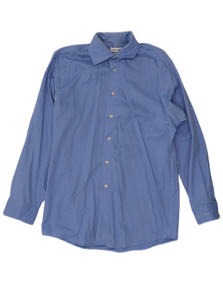 Cămașă pentru bărbați Calvin Klein Mărimea 14 1/2 15 Bumbac albastru mic