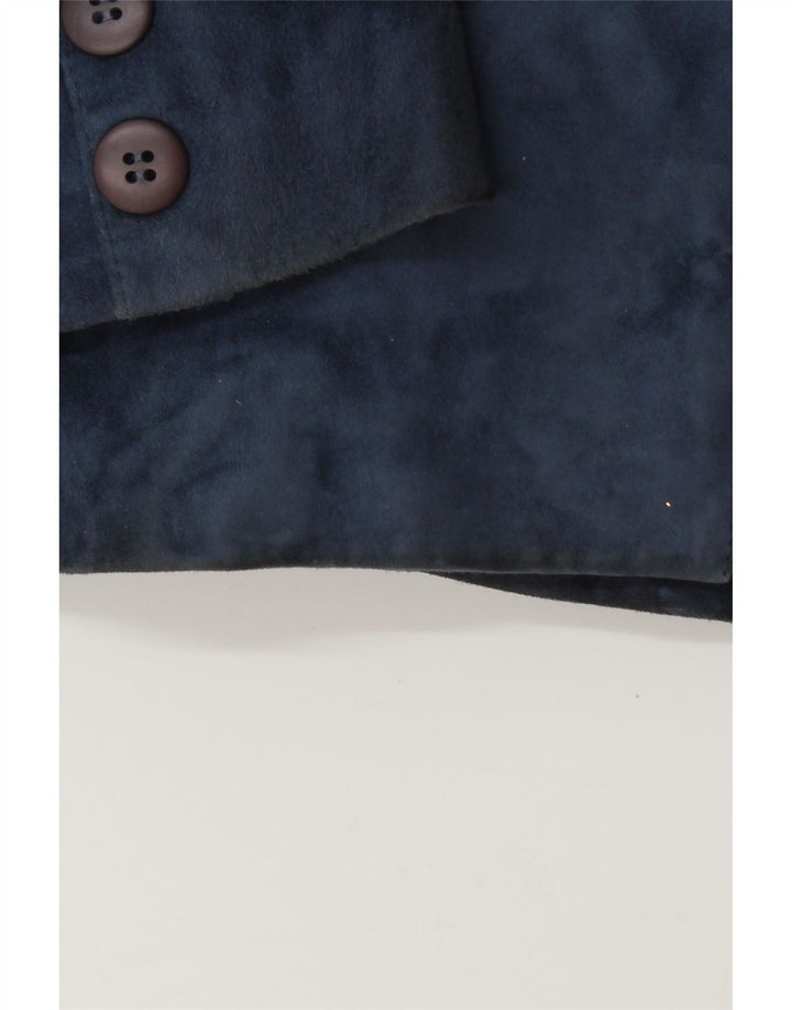 Set fuste 2 piese din piele intoarsa pentru femei Robrik IT 44 Medium W30 Piele bleumarin