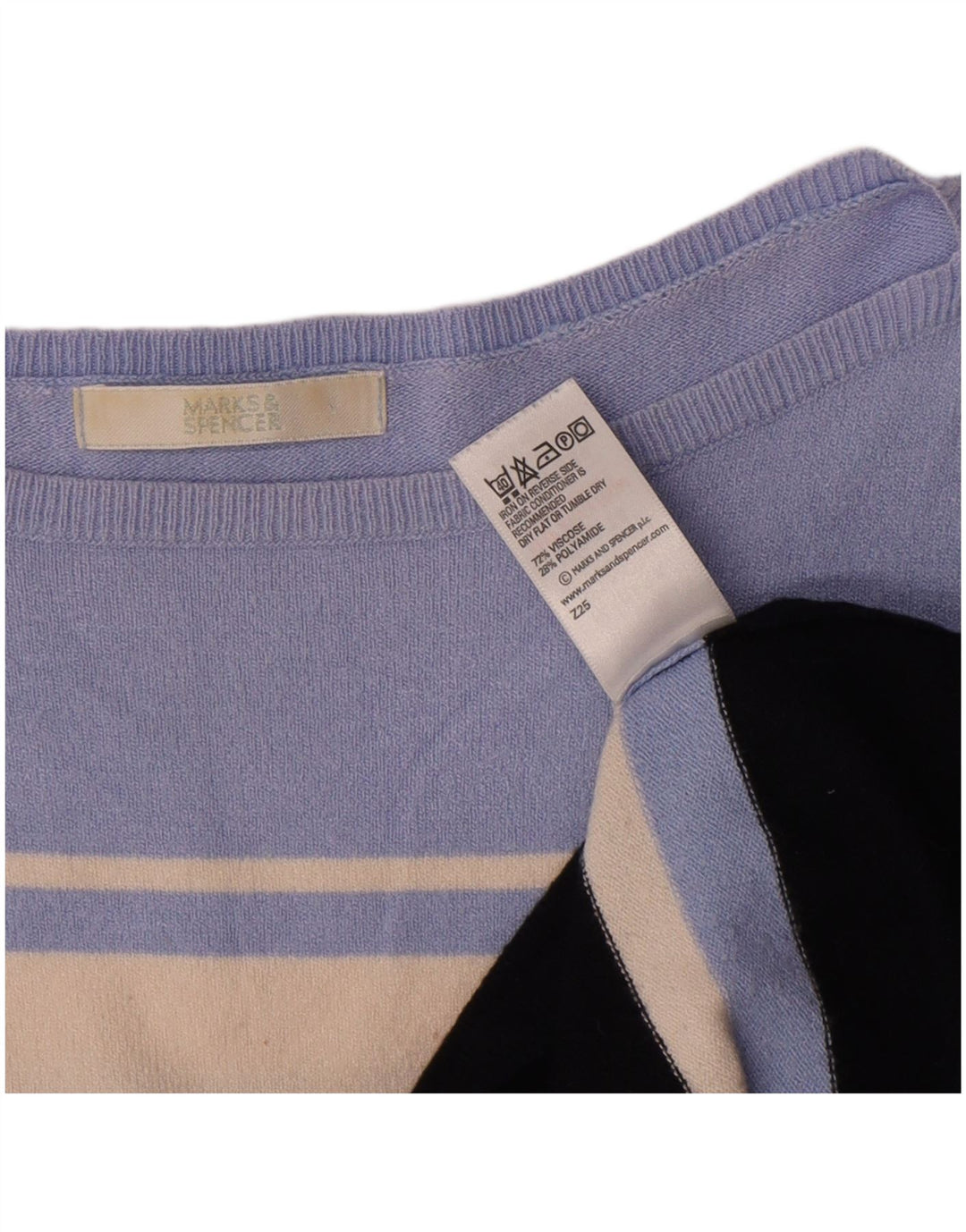 Pulover pentru femei Marks & Spencer cu decolteu cu barca UK 14 Medium Multicolor