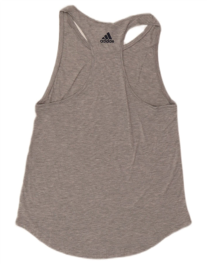 Vesta grafică pentru femei Adidas UK 10 Small Gri