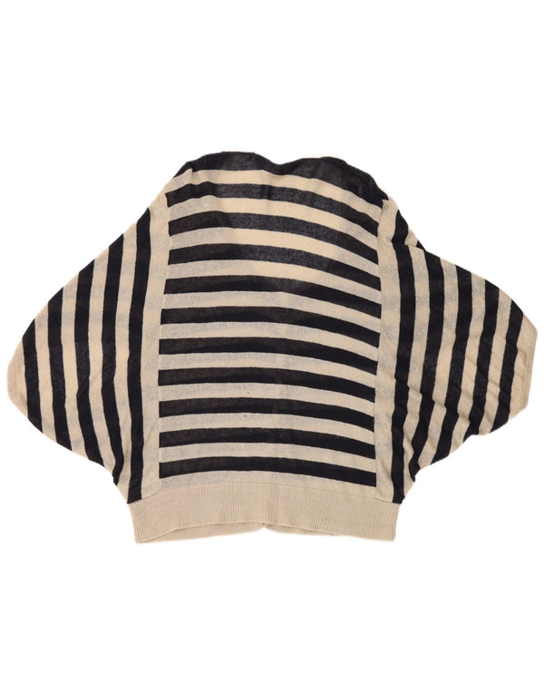 Pulover cardigan cu autograf pentru femei Marks & Spencer UK 16 mare, bej, cu dungi