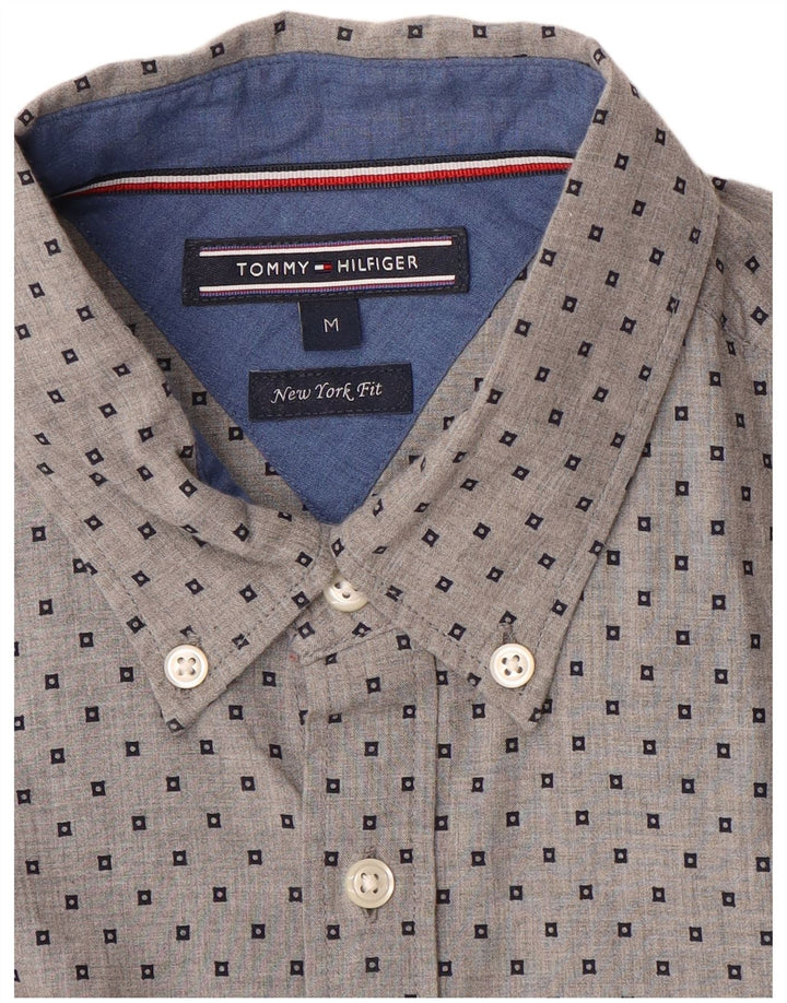 Cămașă pentru bărbați Tommy Hilfiger New York Fit Medium Gri Geometric
