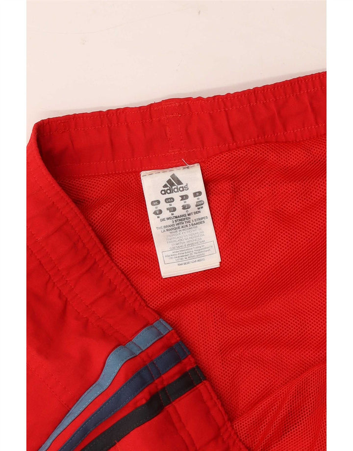 Pantaloni scurți sport pentru bărbați Adidas, nailon roșu mediu