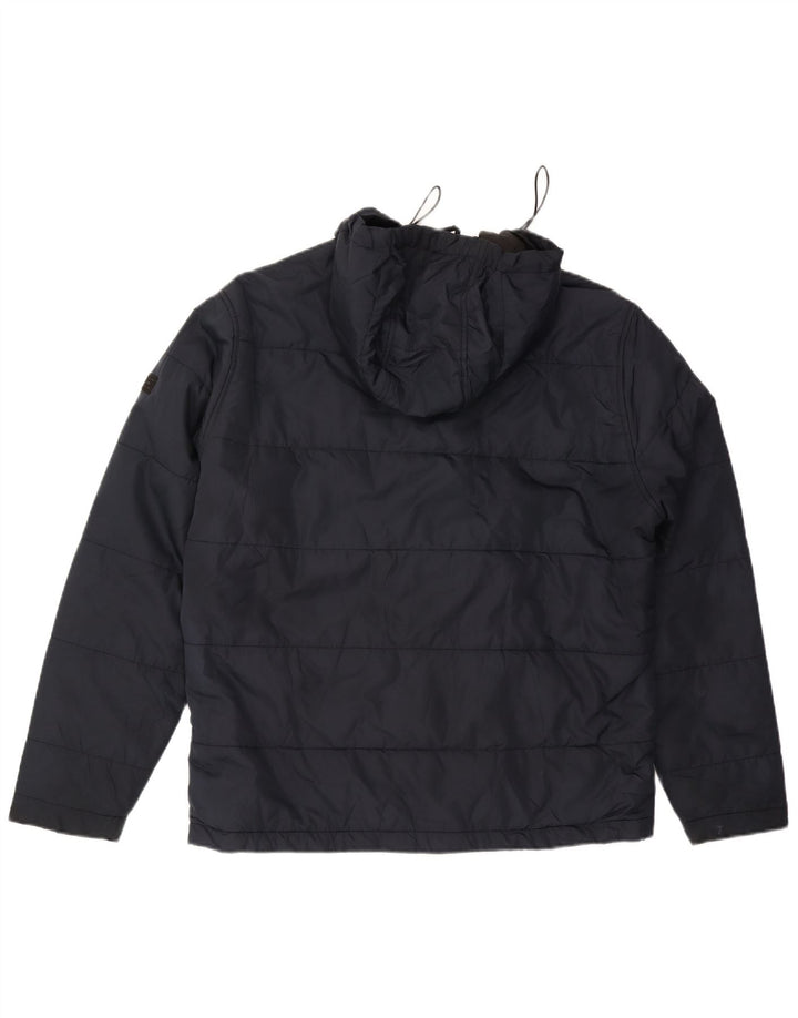 Jack & Jones Jachetă căptușită cu glugă pentru bărbați UK 42 XL Bleumarin Poliester