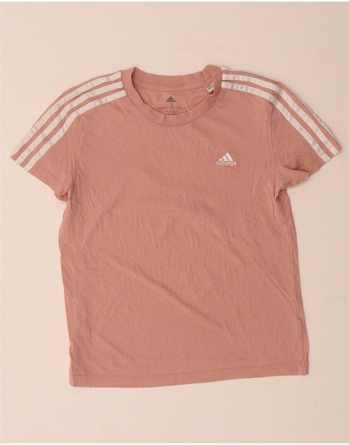 Tricou ADIDAS pentru femei, UK 8/10, bumbac mic, roz