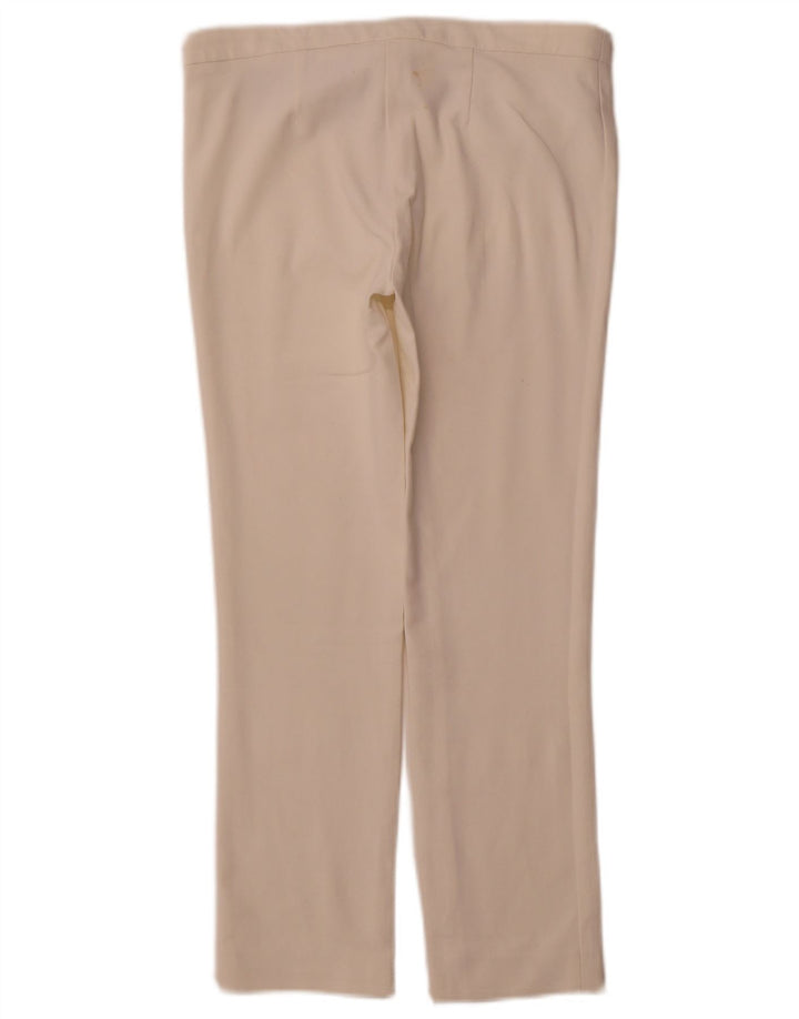 Pantaloni casual slim de damă ZARA Mici W26 L25 Alb