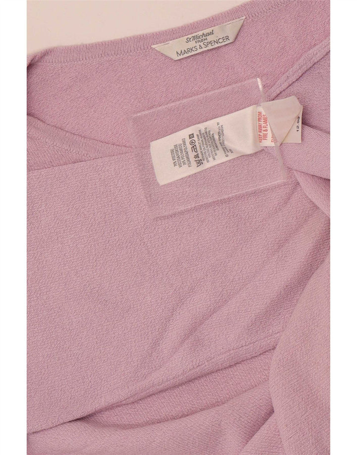 Marks & Spencer pentru femei St. Michael Top cu mâneci 3/4 UK 12 Mov mediu