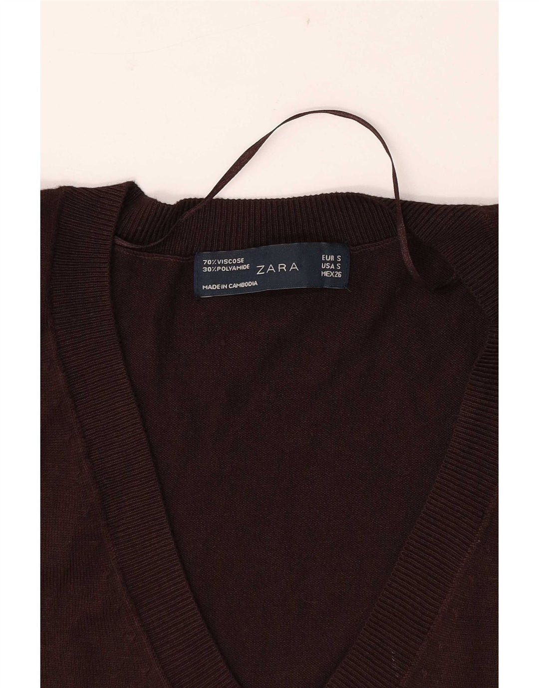 Vestă pentru femei Zara UK 10 Small Brown Viscose