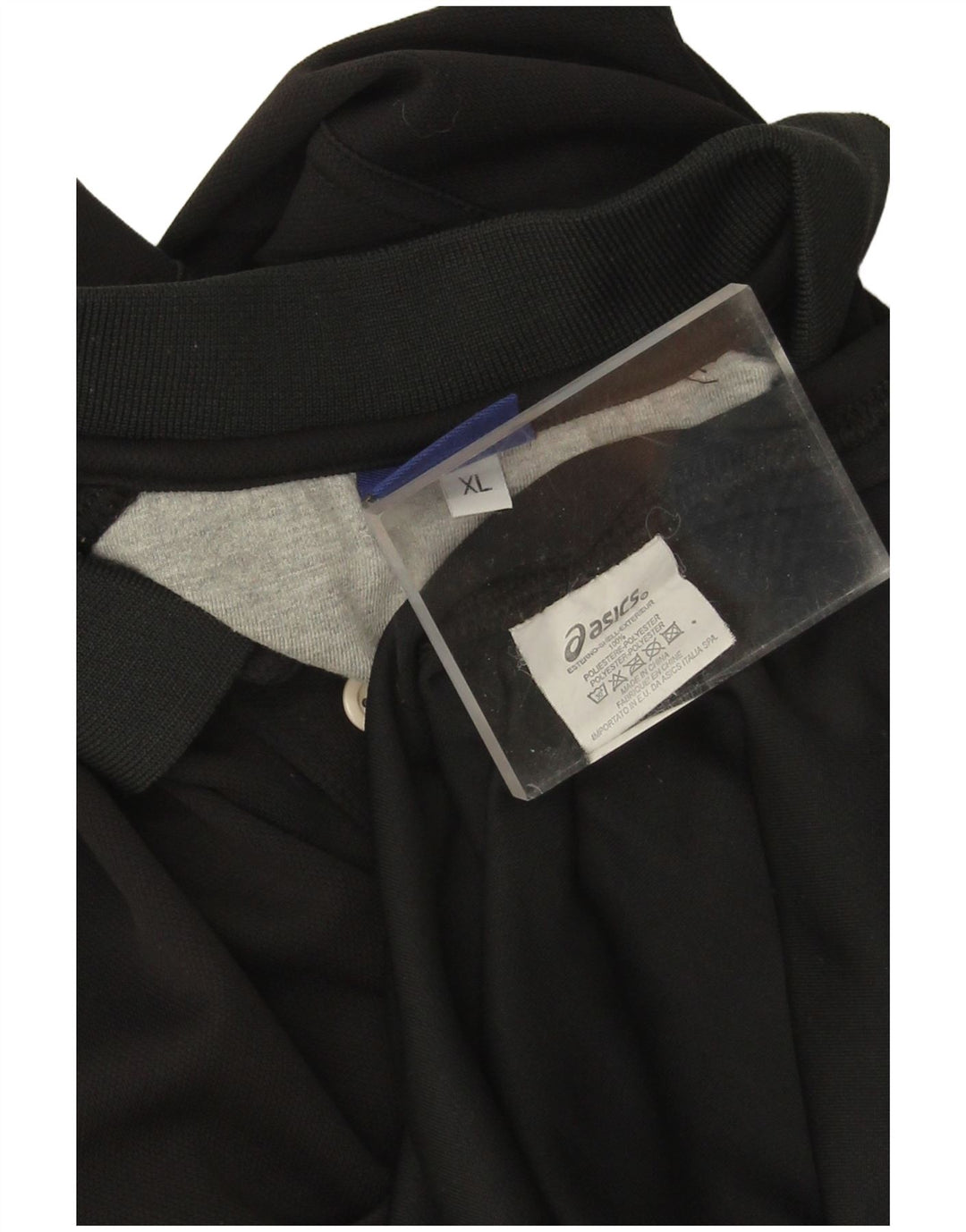 Tricou polo pentru bărbați Asics XL poliester negru
