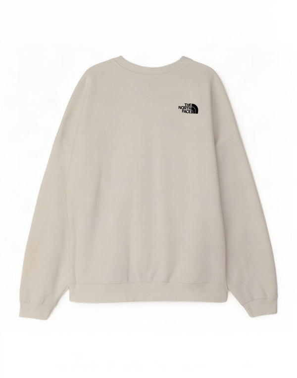 Pulover cu grafic pentru femei The North Face UK 16 Bumbac alb mare
