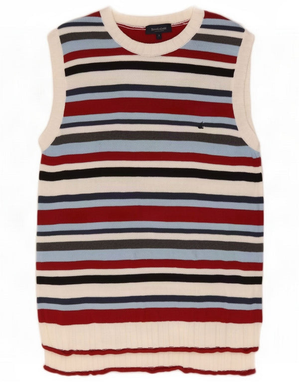 Brooksfield Womens Vest Tank Top UK 16 Large Multicolor Striped