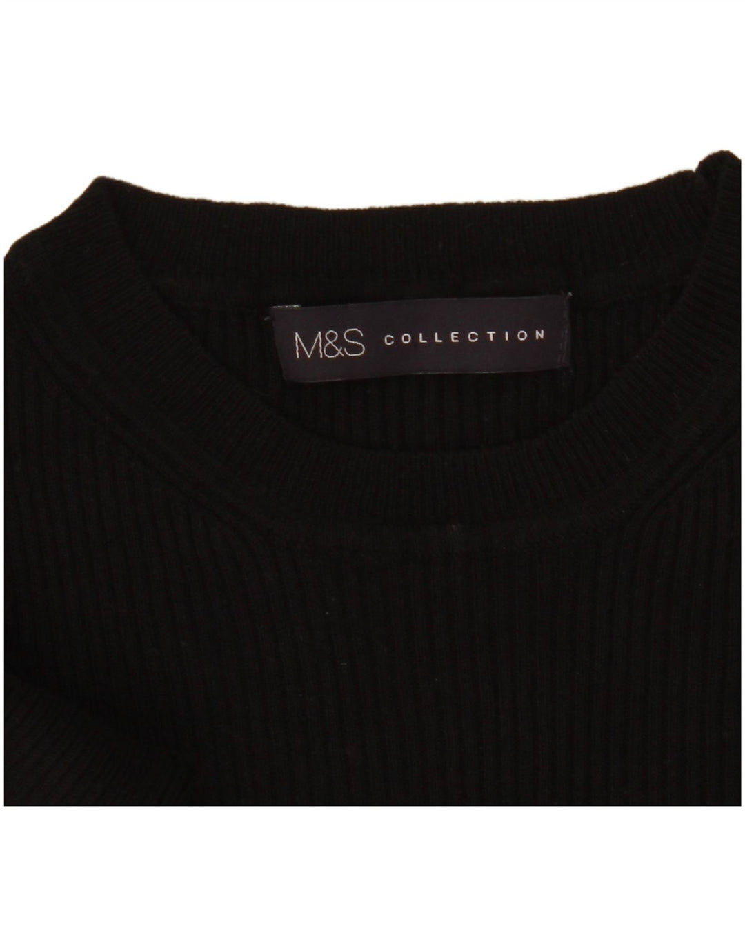 Pulover pentru femei Marks & Spencer cu decolteu triplu UK 10 Mic Negru