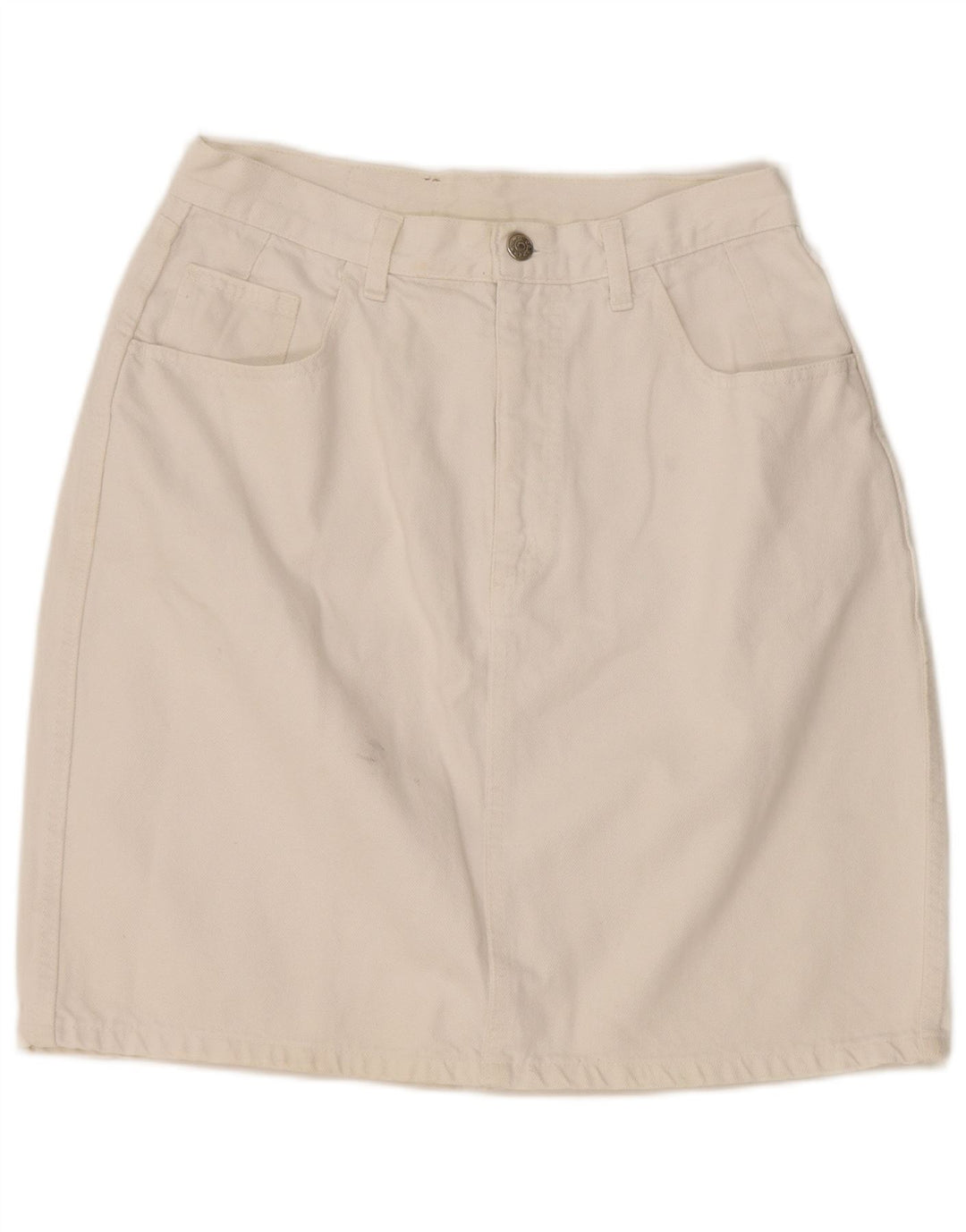 Fusta de blugi pentru femei CARRERA IT 42 Medium W32 Bumbac alb