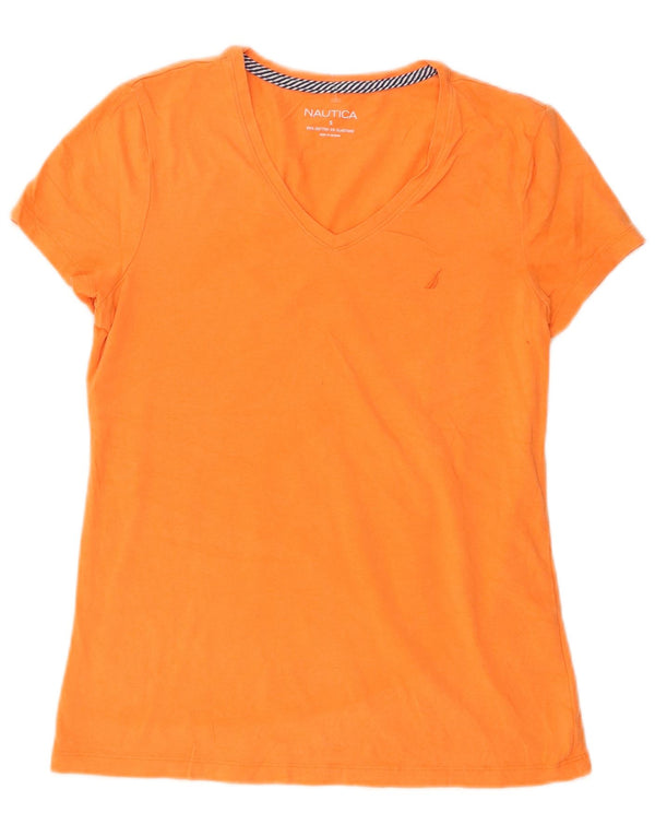 Tricou pentru femei Nautica Top UK 10 Bumbac portocaliu mic