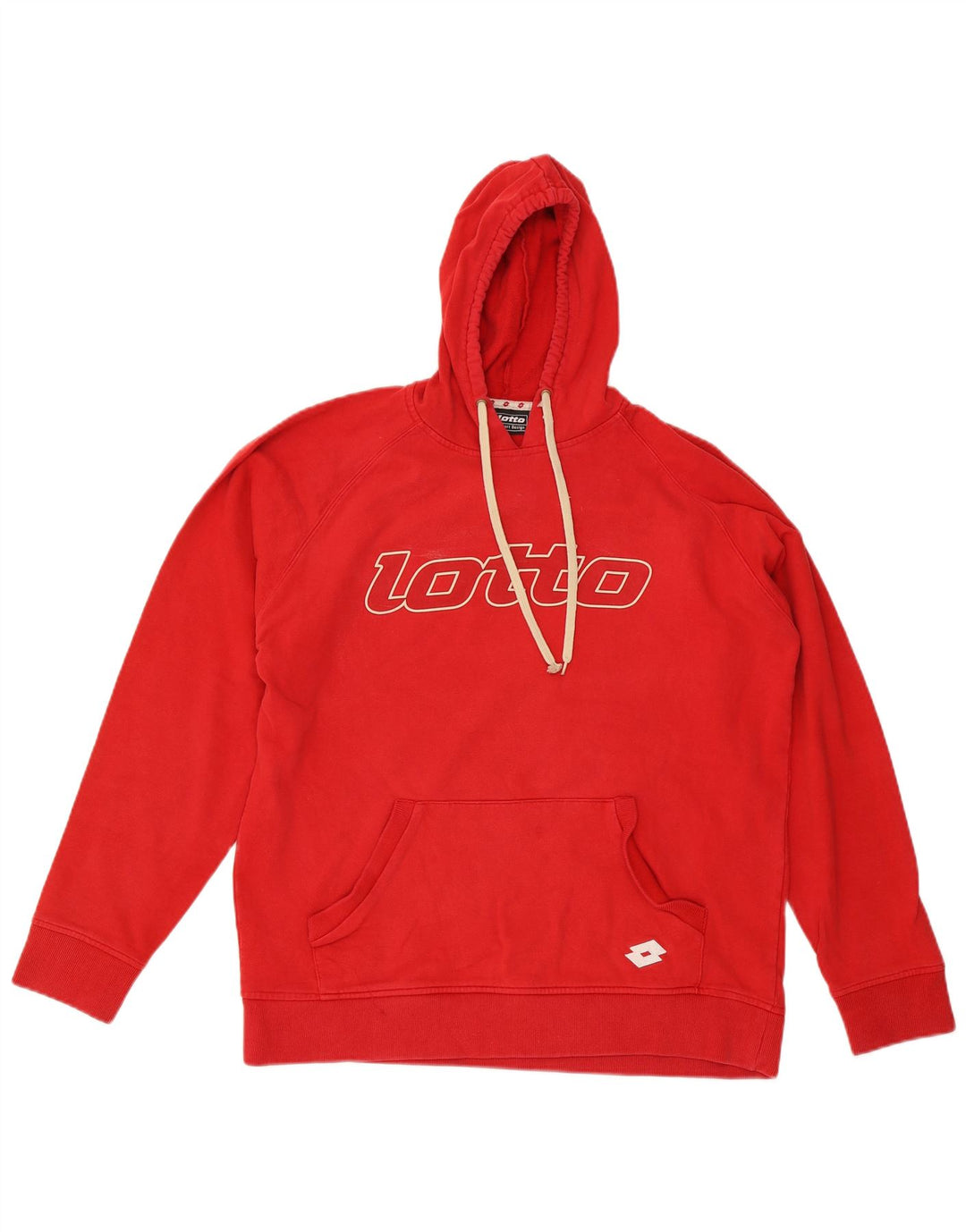 Pulover cu glugă grafic Lotto pentru bărbați, 2XL, roșu