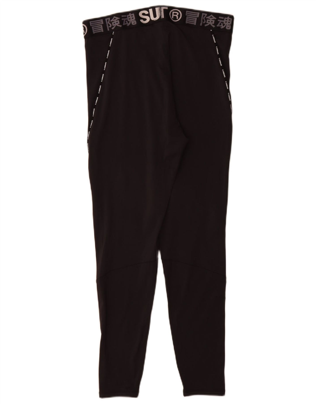 Leggings grafic Superdry pentru femei UK 18 XL poliester negru