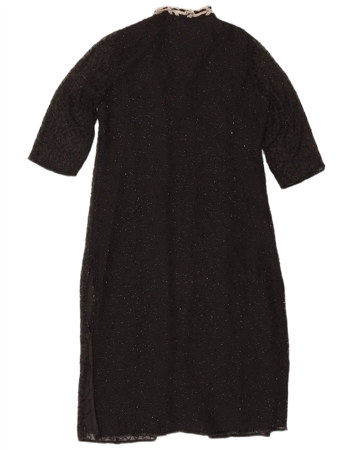 Jacques Vert Top cardigan pentru femei de seară cu mâneci 3/4 UK 12 Medium Negru