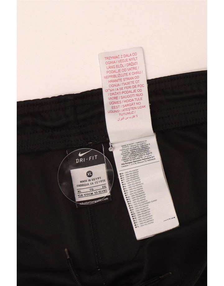 Pantaloni scurți sport Nike Dri Fit pentru băieți 13-14 ani XL poliester negru