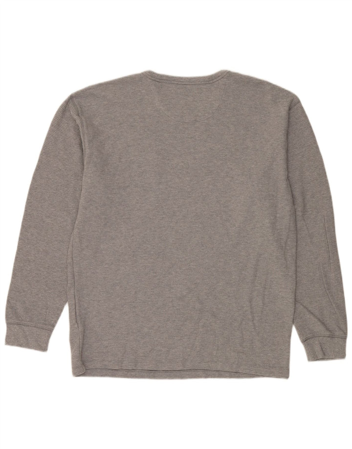 Vans pentru bărbați Classic Fit Top cu mânecă lungă, mare, gri bumbac