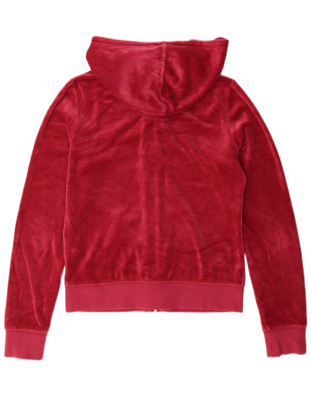 JUICY COUTURE Pulover pentru damă, din velur, cu fermoar, cu glugă, UK 10, bumbac roz mic
