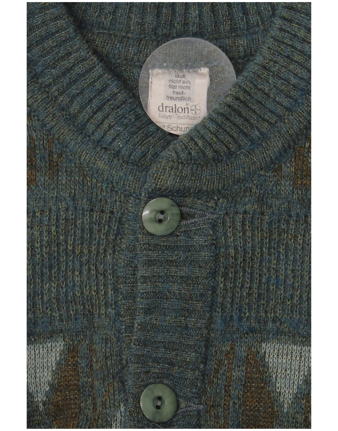 Pulover cardigan Bărbați DRALON Mediu Multicolor Geometric Poliacrilic