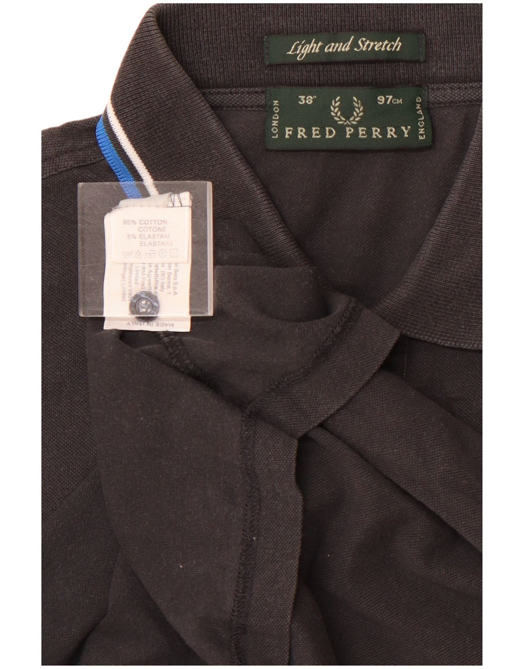 FRED PERRY Tricou polo pentru bărbați, bumbac negru mic