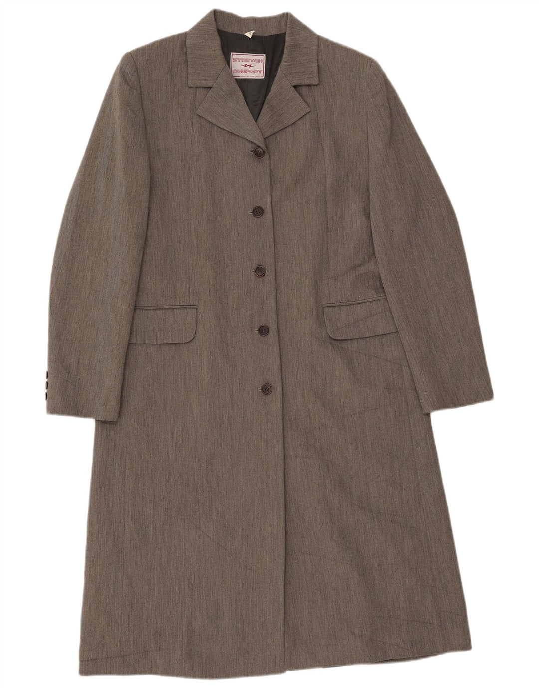 Pardesiu Vintage pentru femei IT 48 XL Gri Viscoza