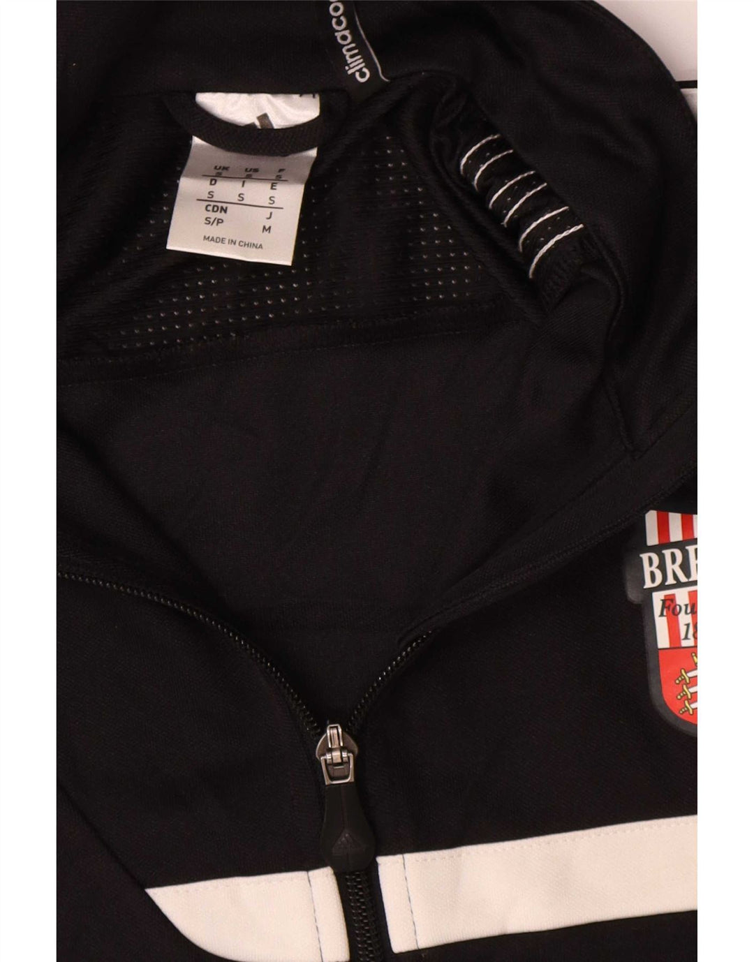Jachetă de top pentru trening grafic Adidas pentru bărbați, poliester negru mic