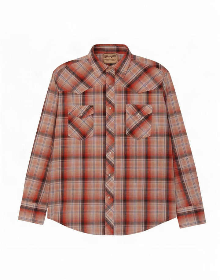 Cămașă de flanel pentru bărbați Wrangler XL, carouri roșii