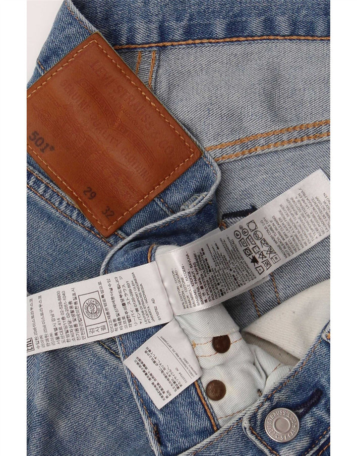 Blugi drepti pentru bărbați Levi's 501 W29 L32 Bumbac albastru